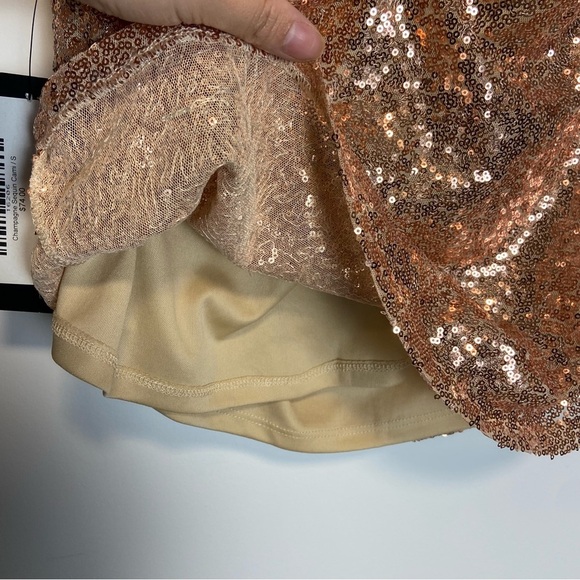 NWT LUSH / champagne sequin cami s - Picture 6 of 7